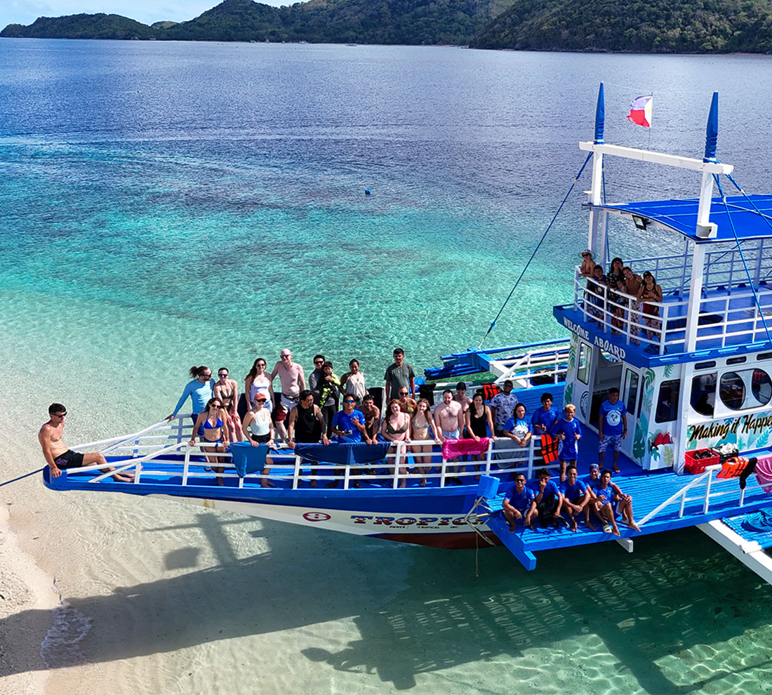 Double-Deck Boats from Tropical Paradise Tours Expeditions in Palawan Double-Deck Boats from Tropical Paradise Tours Expeditions in Palawan